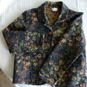 Light weight Blue and Tan Lady's Jacket - Fabulous Fall Jacket!